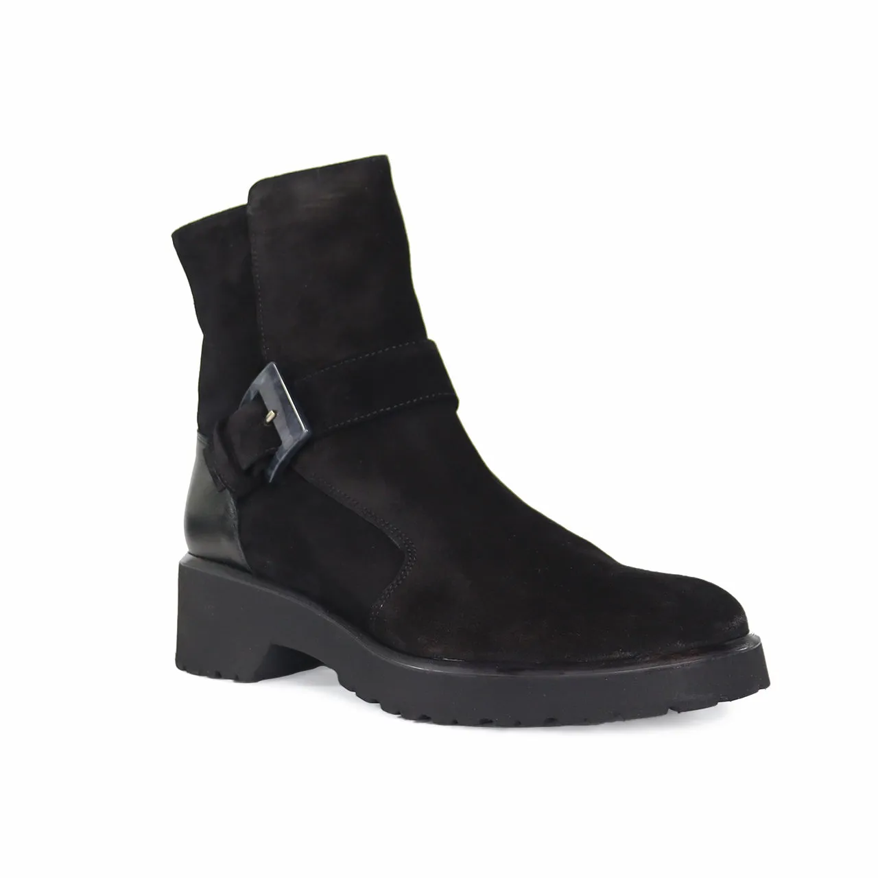 38530 BLACK SUEDE BOOT-