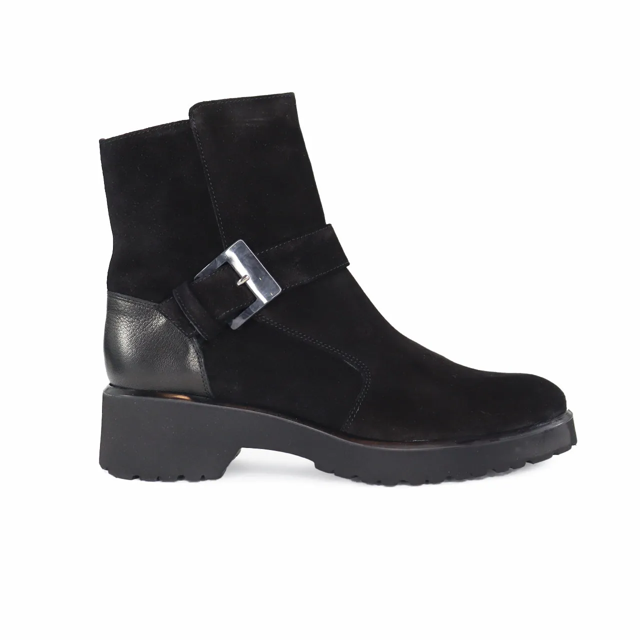 38530 BLACK SUEDE BOOT-