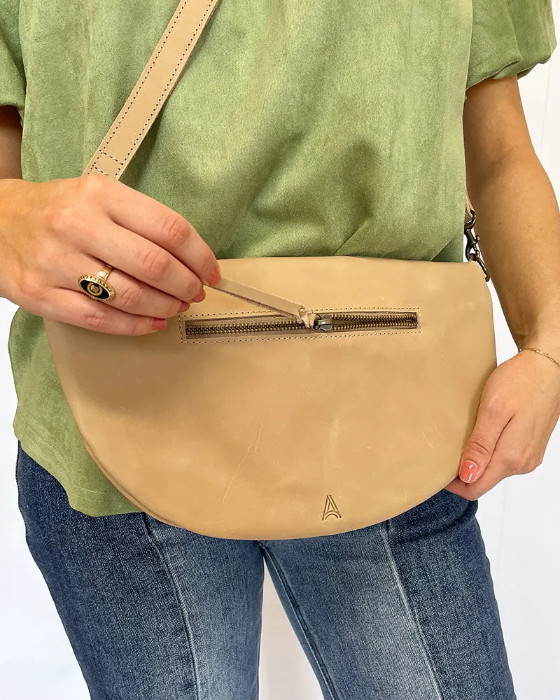 Able Berkeley Belt Bag - Pebble