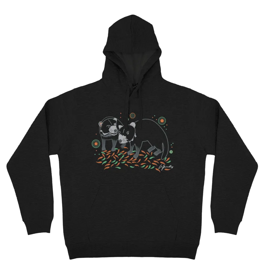 Adults Cozy Hoodie - Tassie Devils By Wendy Pawley