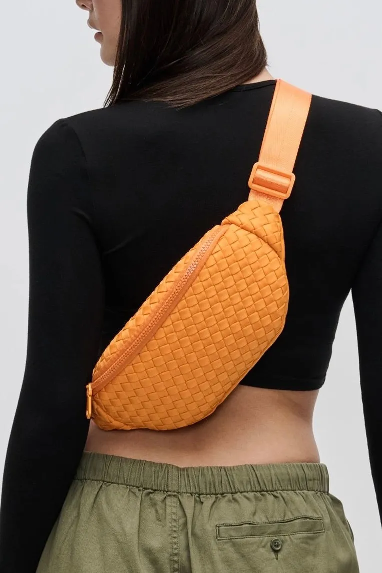 Aim High Woven Neoprene Belt Bag Orange