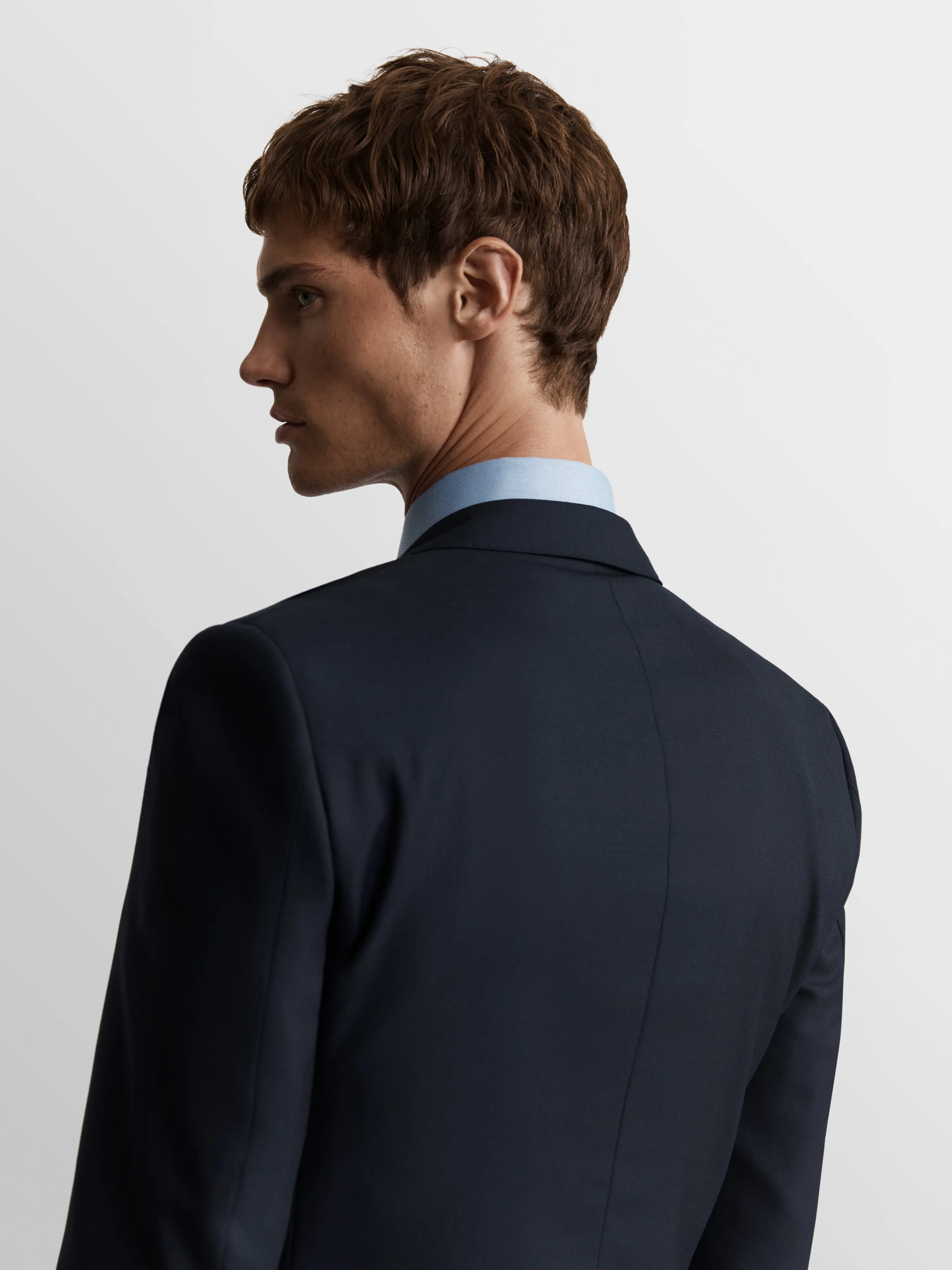 Aldgate Italian Luxury Slim Navy Suit Jacket