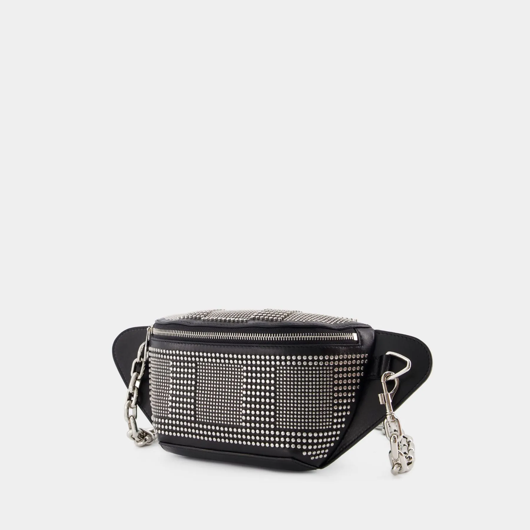 Alexander McQueen  Biker Bumbag Belt Bag - Alexander McQueen - Leather - Black