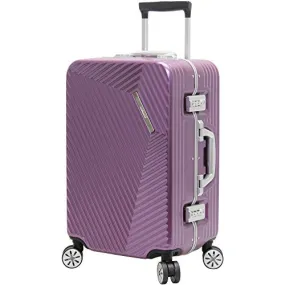 Andiamo Elegante Aluminum Frame 20 Carry On Zipperless Luggage With Spinner Wheels (20in, Quartz)