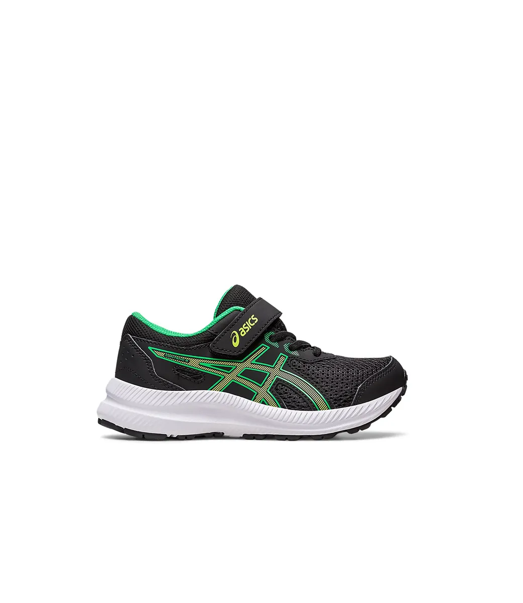 Asics Contend 8PS Black / Lime Zest