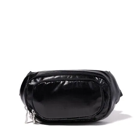 Baggalini On The Go Belt Bag - Black Gloss Ripstop