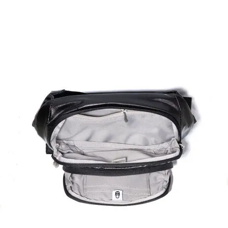 Baggalini On The Go Belt Bag - Black Gloss Ripstop