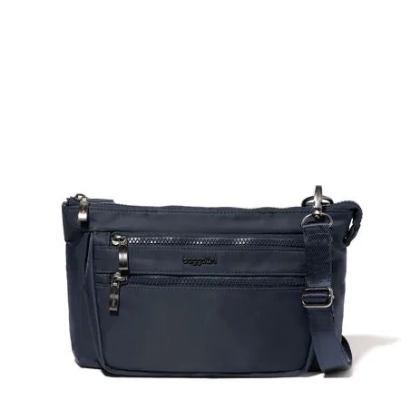 Baggalini Pocket Belt Bag - French Navy Twill