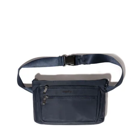 Baggalini Pocket Belt Bag - French Navy Twill