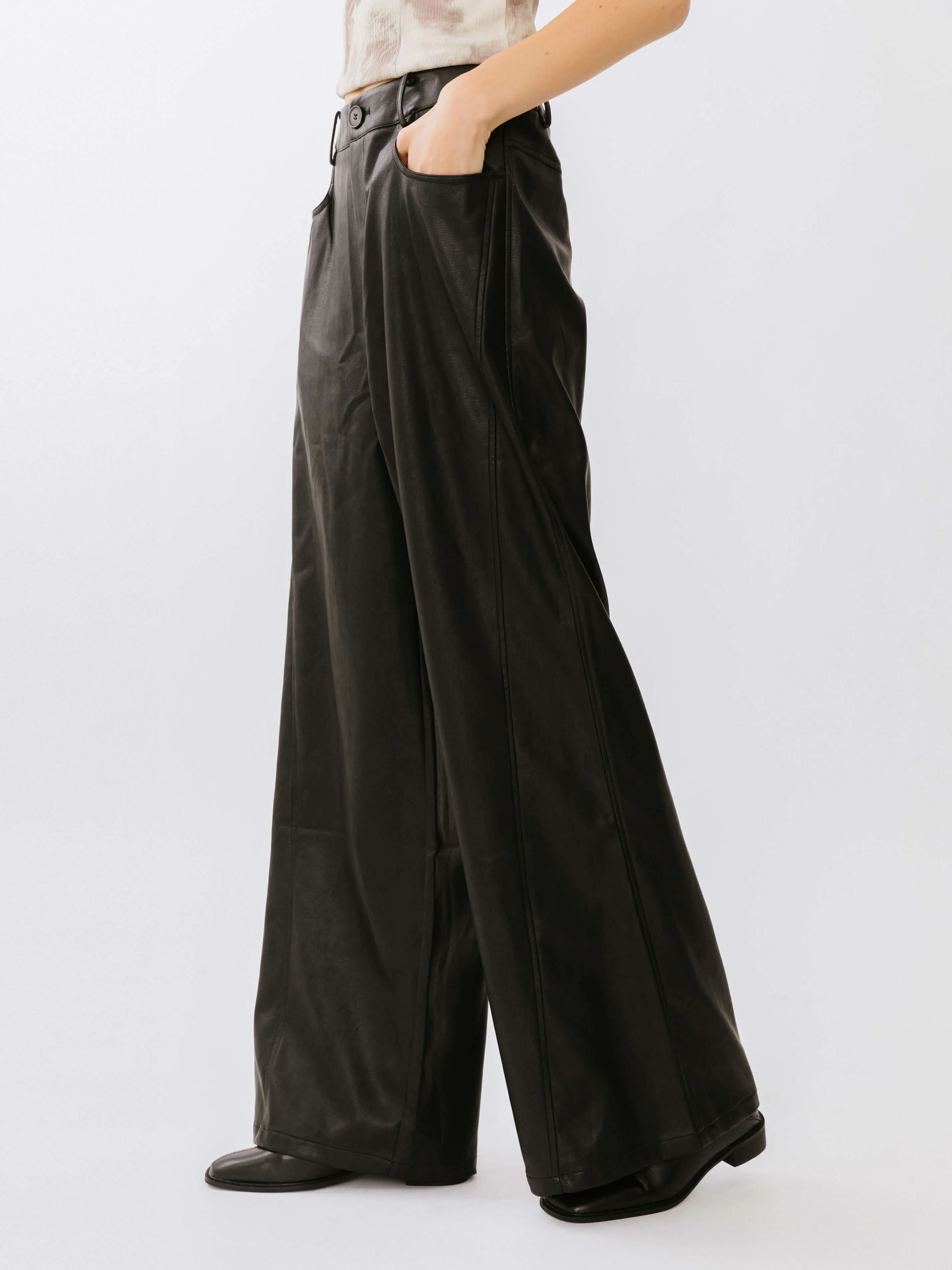 Baggy Wide Leg Trousers