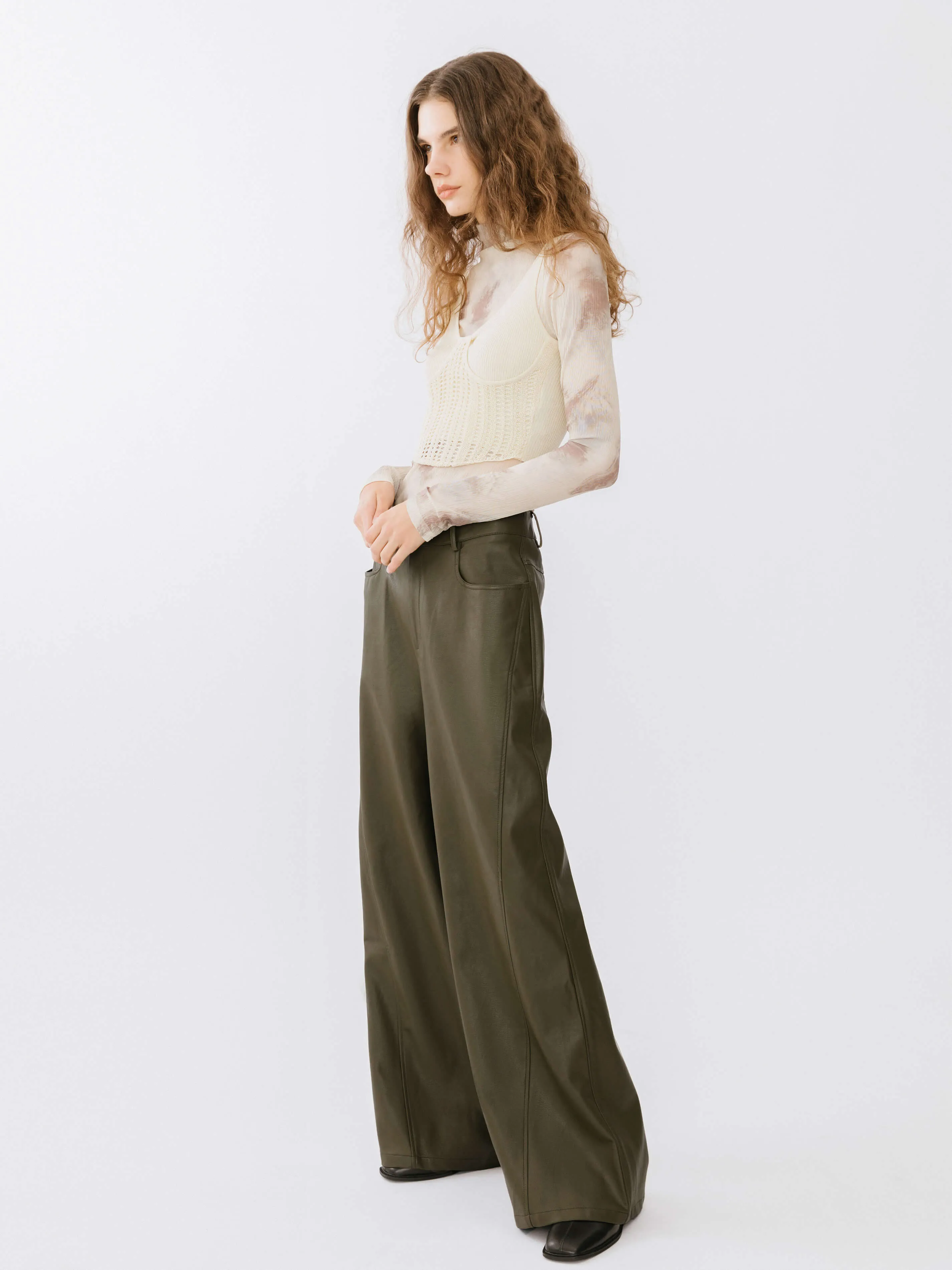 Baggy Wide Leg Trousers