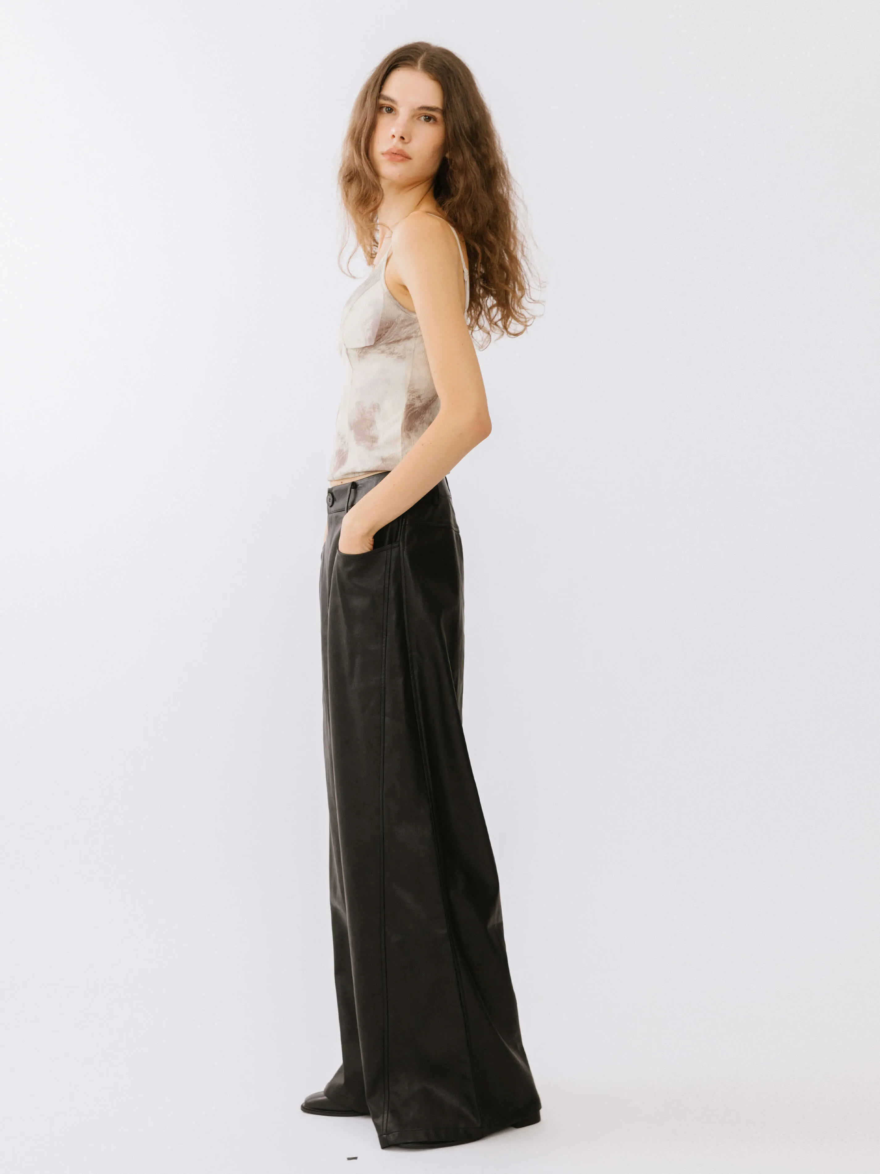 Baggy Wide Leg Trousers