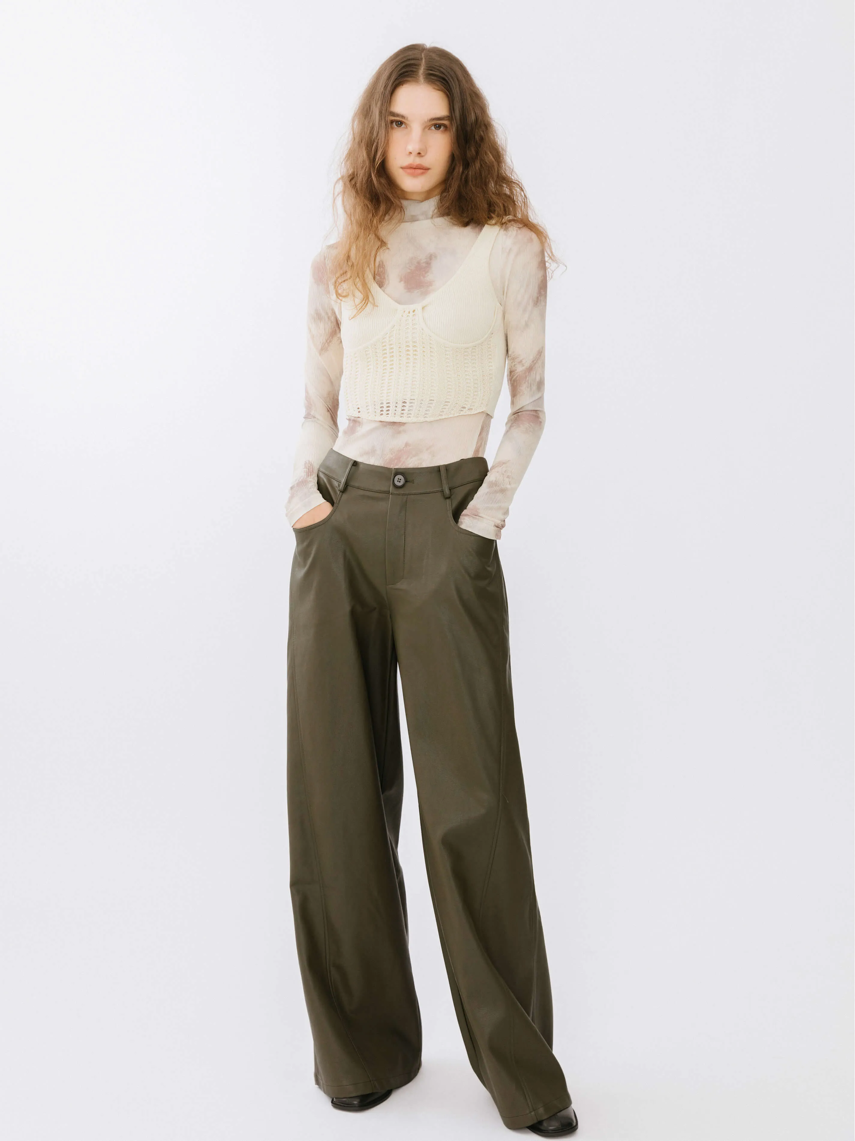 Baggy Wide Leg Trousers