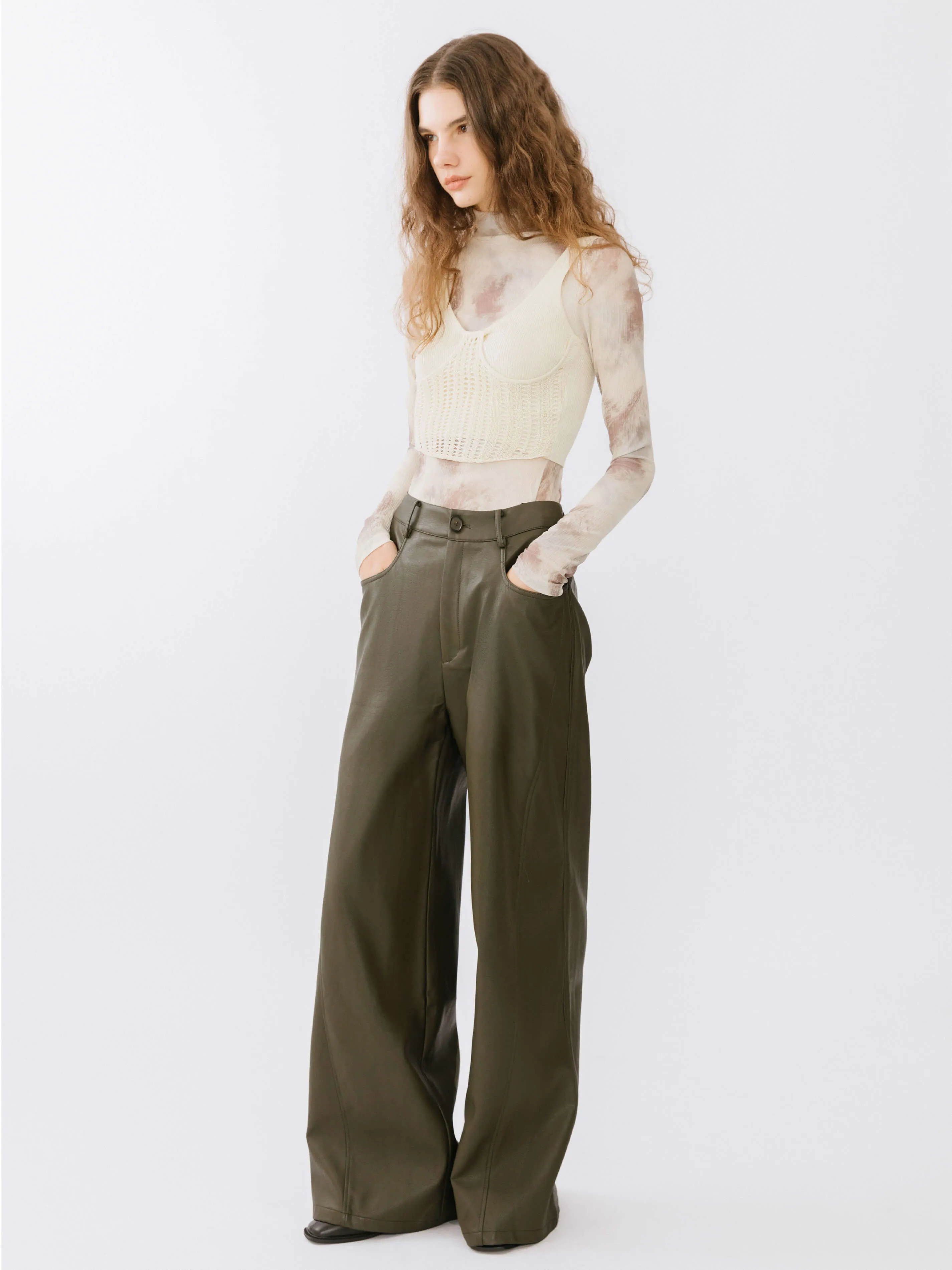 Baggy Wide Leg Trousers