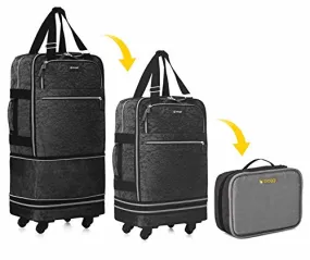 Biaggi Luggage Zipsak Boost! Expandable Carry On - 22 Expands To 28, Black