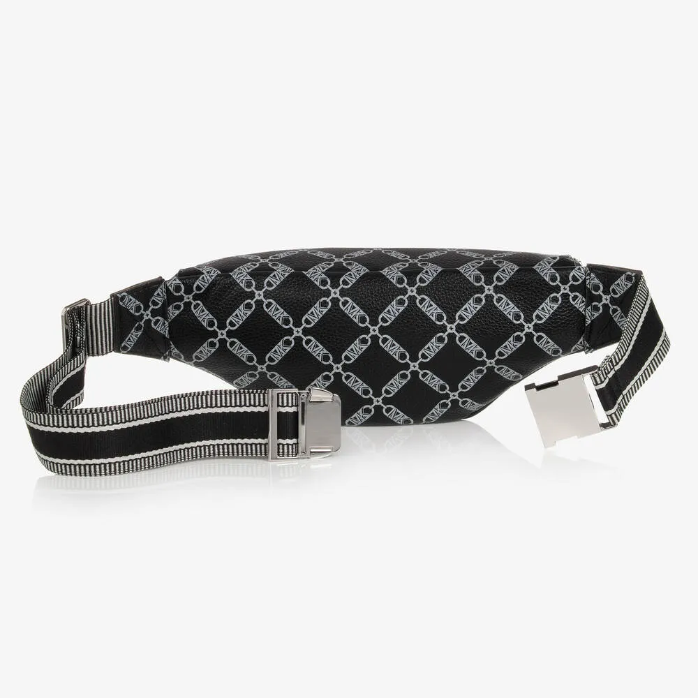 Black MK Monogram Chain Belt Bag (25cm)