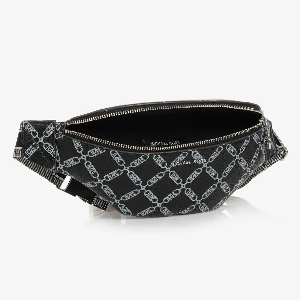 Black MK Monogram Chain Belt Bag (25cm)