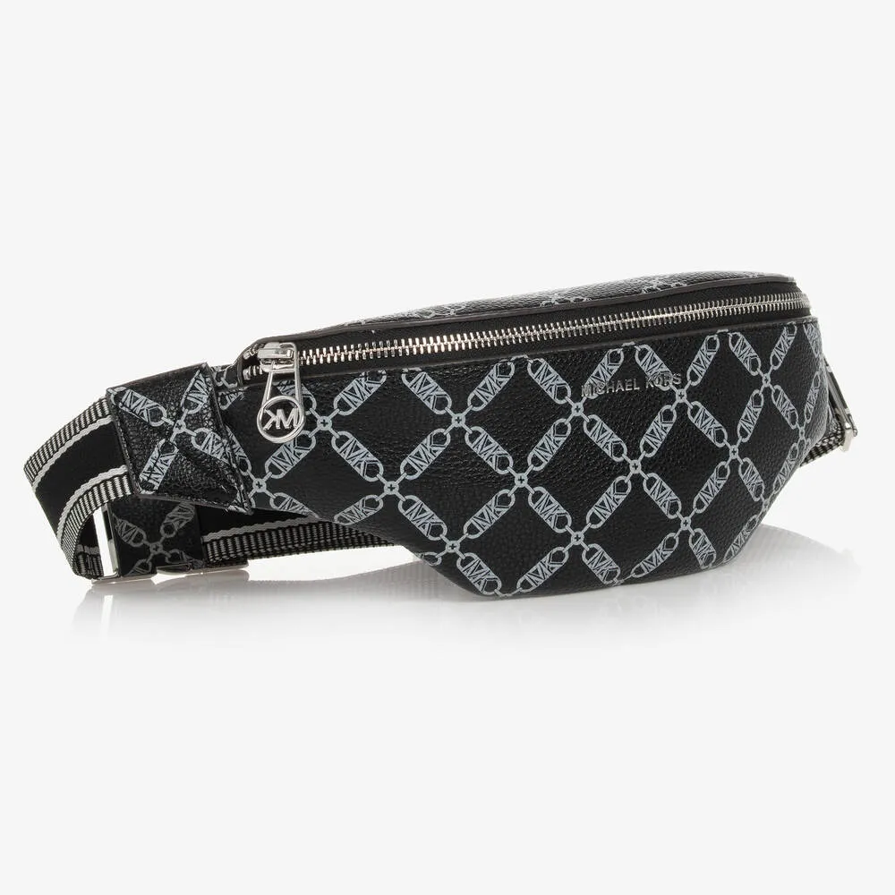 Black MK Monogram Chain Belt Bag (25cm)