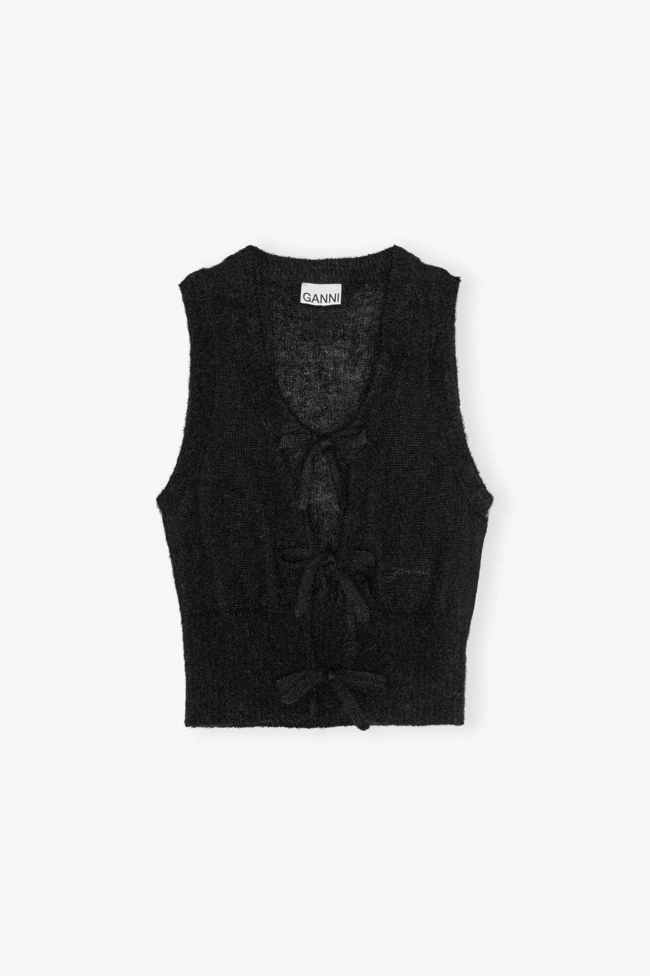 Black Tie String Vest