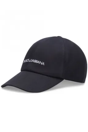 Branded Cotton Cap Navy