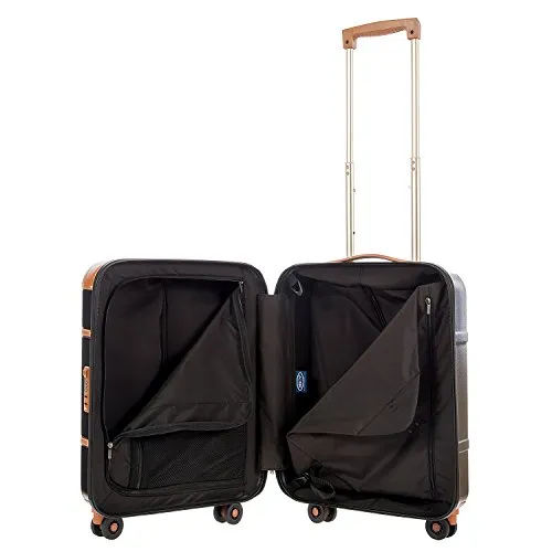 Bric'S Luggage Bellagio Ultra-Light 21 Inch Carry On Spinner Trunk (One Size, Black/Tobacco)