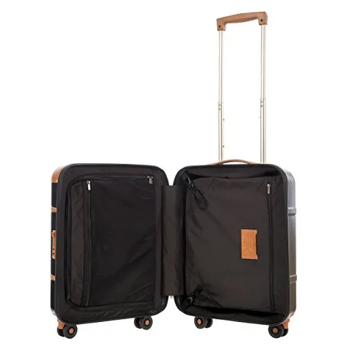 Bric'S Luggage Bellagio Ultra-Light 21 Inch Carry On Spinner Trunk (One Size, Black/Tobacco)