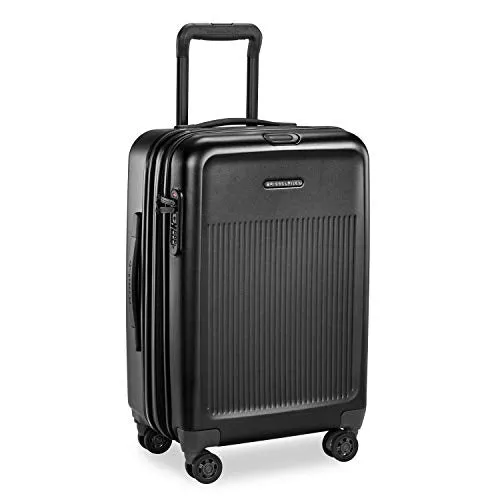 Briggs & Riley Sympatico Hardside Domestic Spinner Luggage, Matte Black, 22-Inch Carry-On