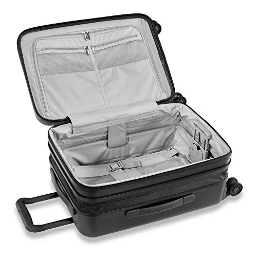 Briggs & Riley Sympatico Hardside Domestic Spinner Luggage, Matte Black, 22-Inch Carry-On