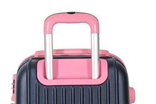 Brio Luggage Hardside Spinner Carry-On #808 Navy (Navy/ Pink)