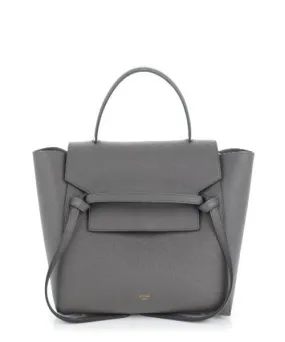 Celine Mini Belt Bag In Grained Calfskin Grey