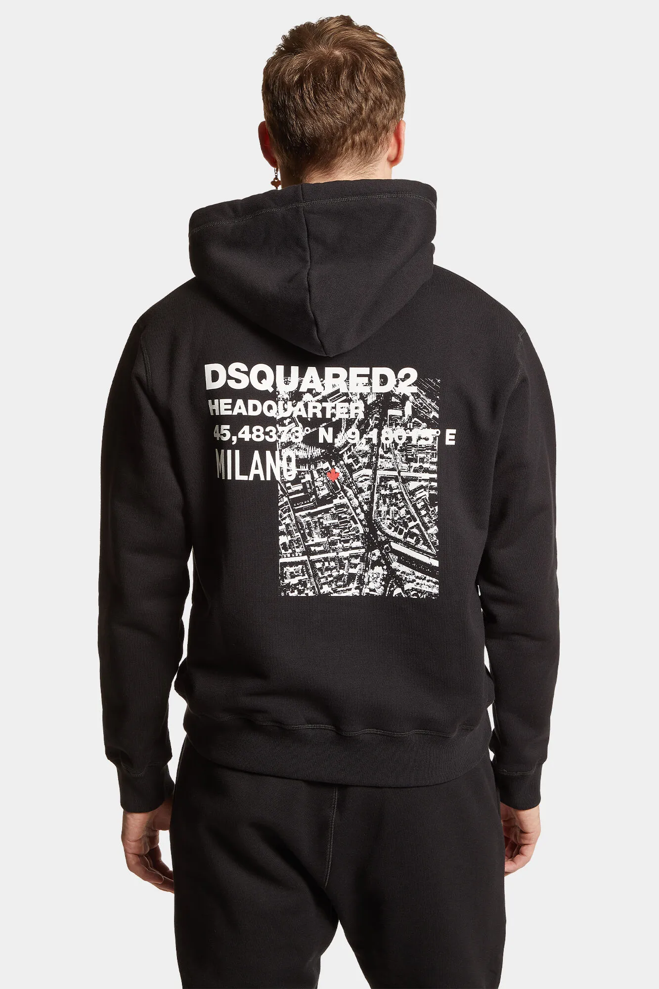 Ceresio Map Cool Fit Hoodie Sweatshirt