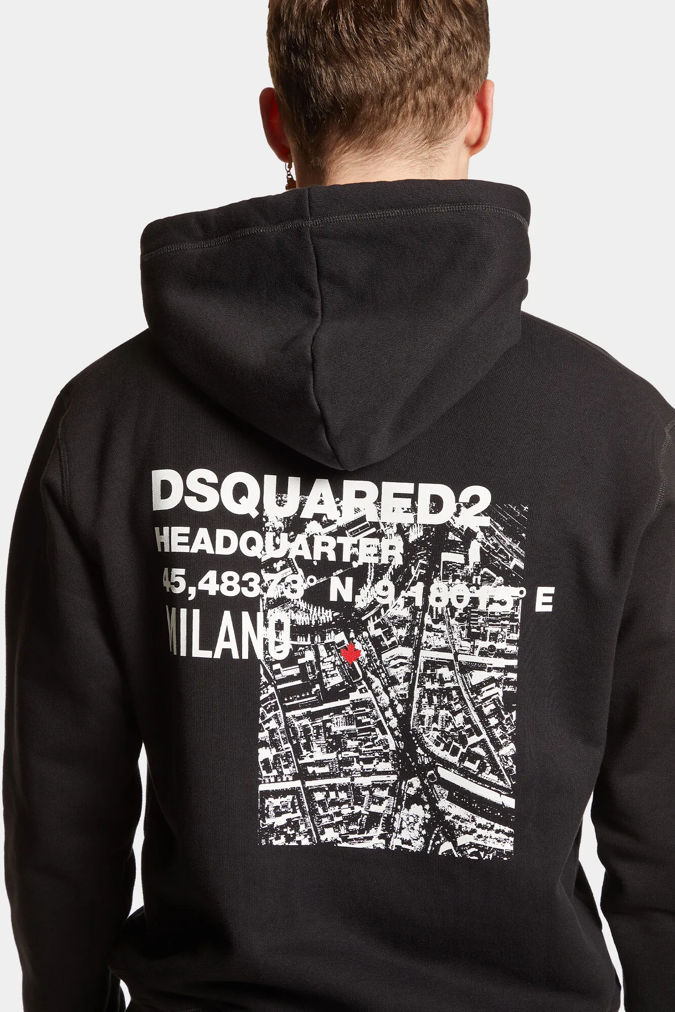 Ceresio Map Cool Fit Hoodie Sweatshirt