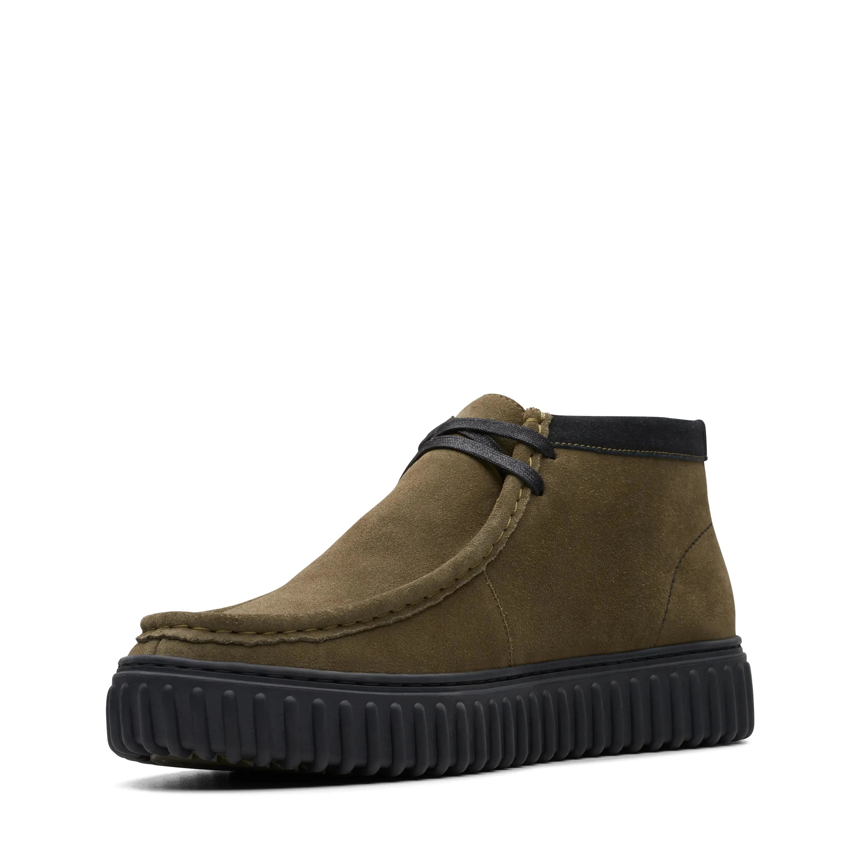 CLARKS | WALLABEE HOMBRE | TORHILL HI DARK OLIVE SUEDE | VERDE