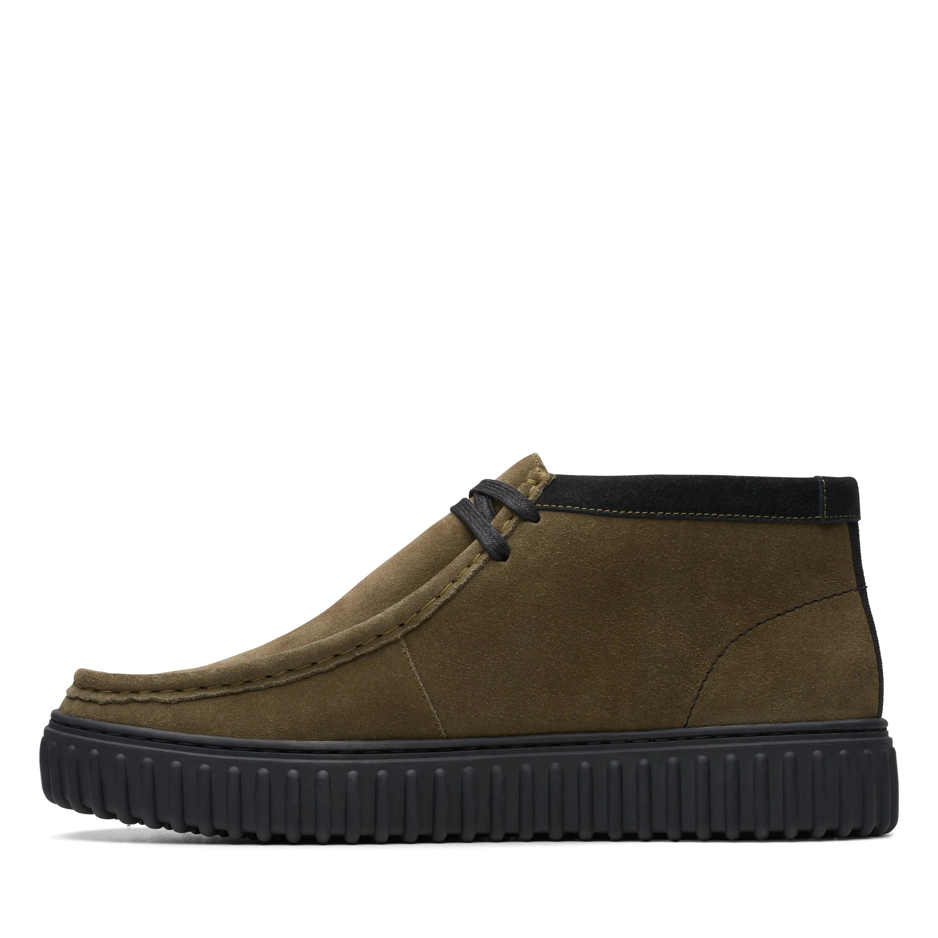 CLARKS | WALLABEE HOMBRE | TORHILL HI DARK OLIVE SUEDE | VERDE