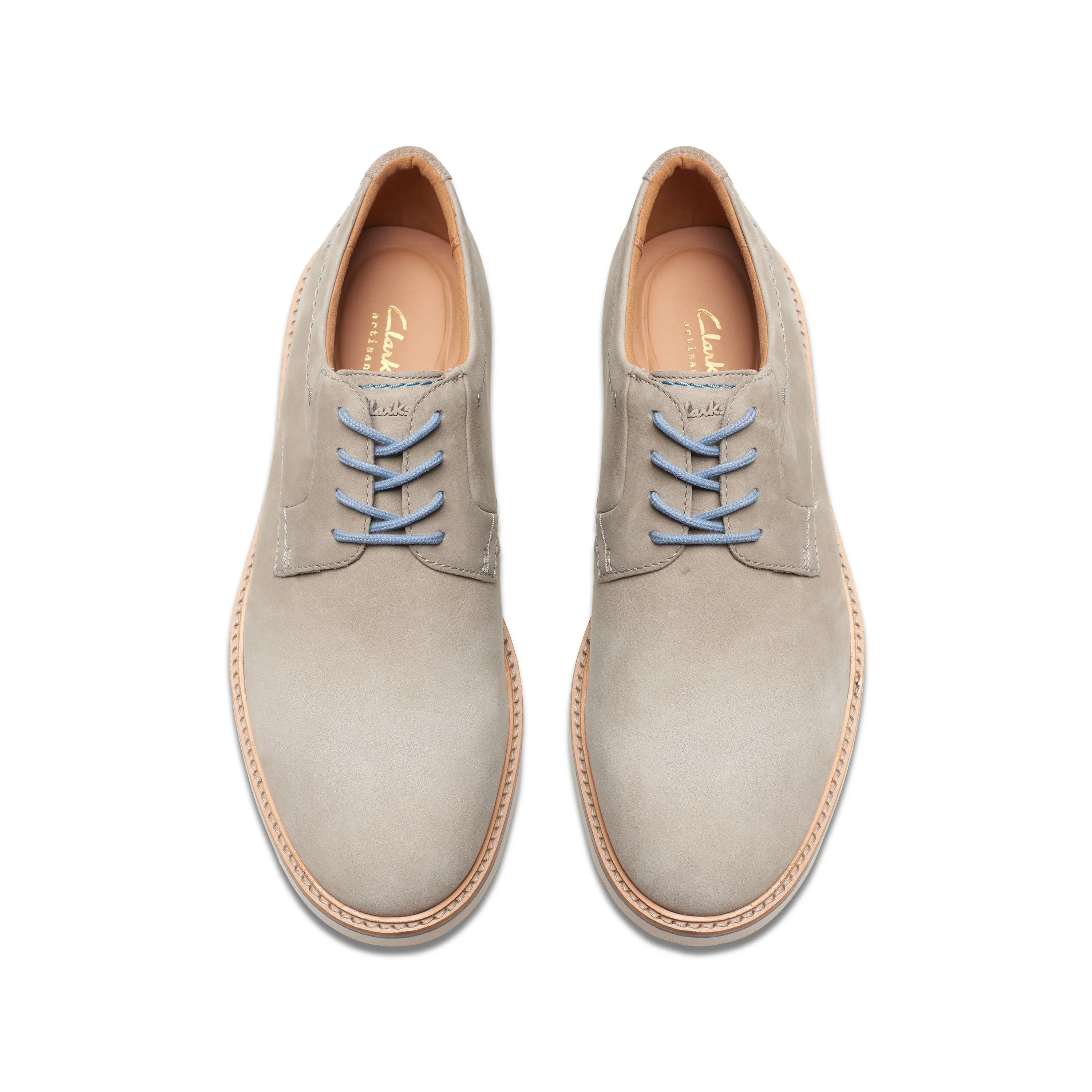 CLARKS | ZAPATOS CASUAL HOMBRE | ATTICUS LT LACE GREY NUBUCK | GRIS