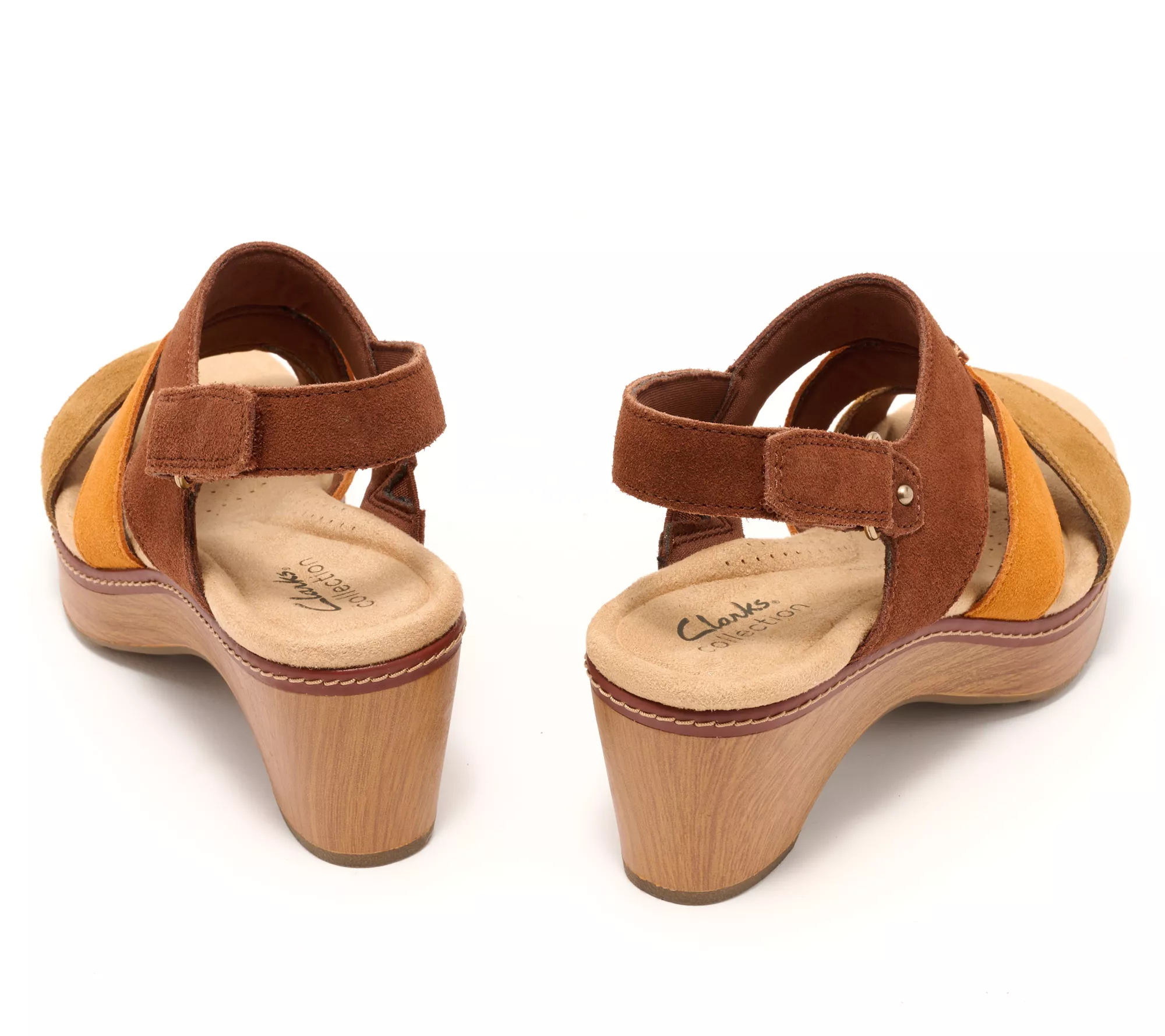 Clarks Collection Leather Heeled Sandals - Seannah Glow