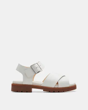 Clarks Orinoco Leather Cross Buckle Sandal Wide Fit | Simply Be