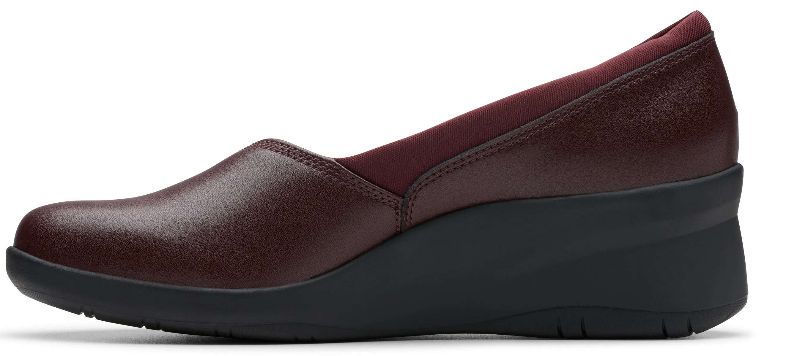 Clarks Suttyn Walk Leather Wine