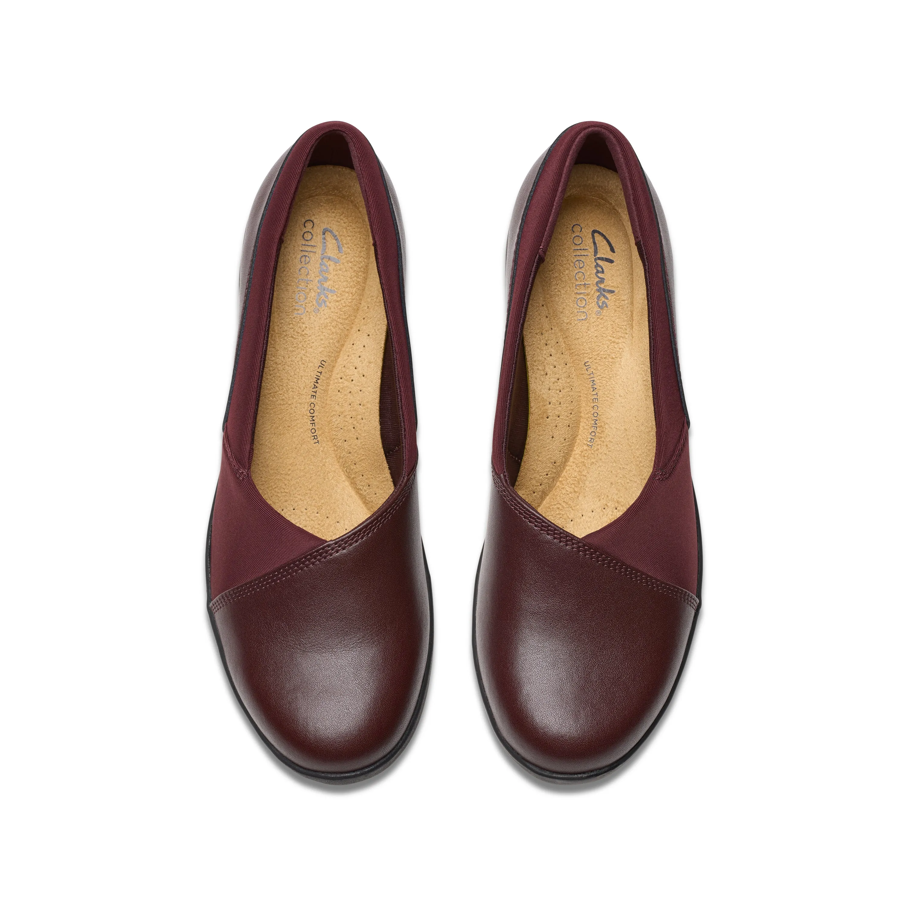 Clarks Suttyn Walk Leather Wine