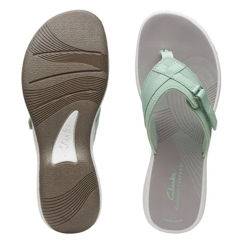 Clarks Womens Breeze Sea Sandals - Pale Green