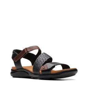 Clarks Women's Kitly Way Strap Sandal in Black