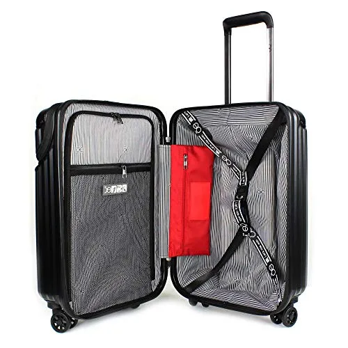 Cloe Carry-On 20 inch Business Hardcase Luggage in Black Color