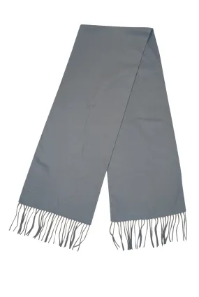 Coach - Baby Blue Cashmere Scarf w/ Fringe Trim