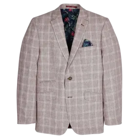 Coes Linen Blend Check Jacket