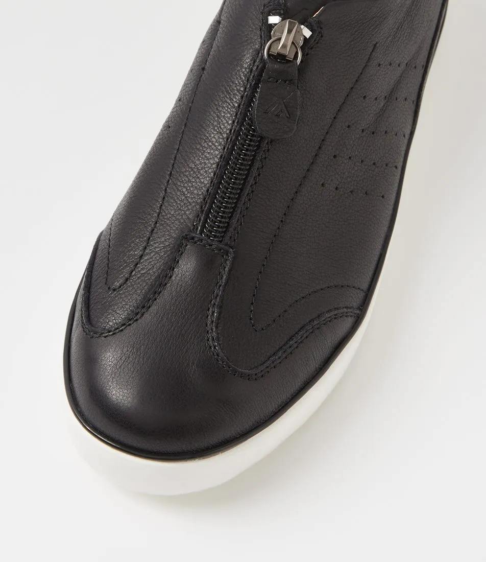 COLORADO Enact Black Leather Sneakers