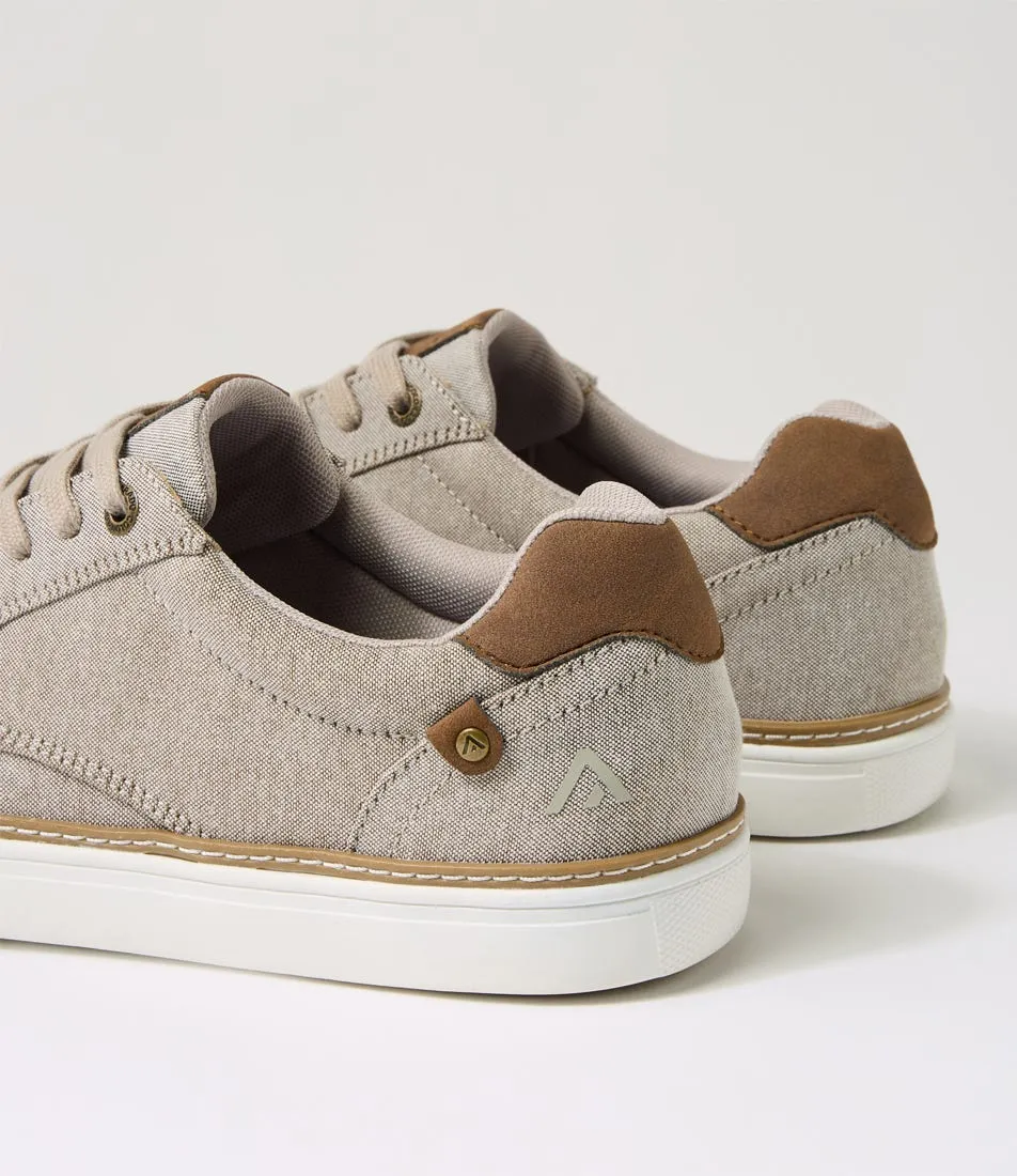 COLORADO Plusma Taupe Canvas Sneakers