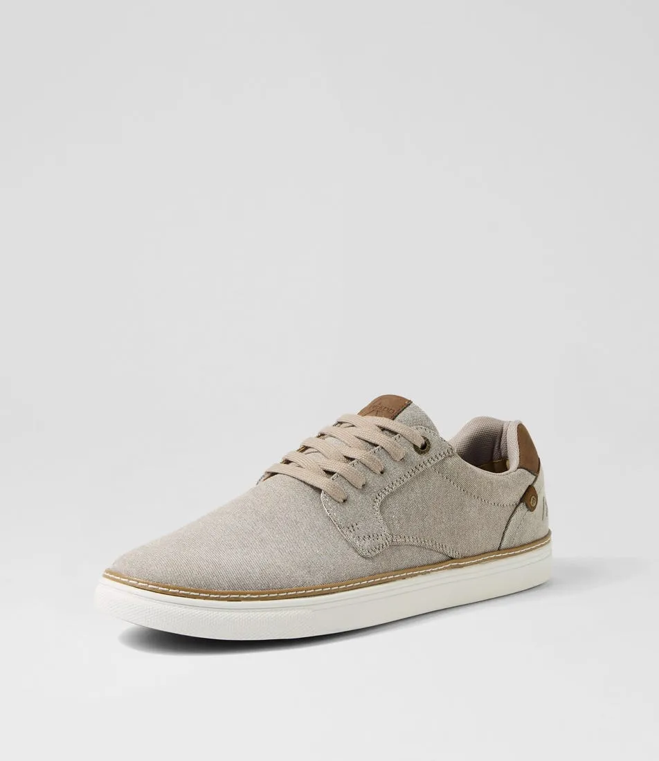 COLORADO Plusma Taupe Canvas Sneakers