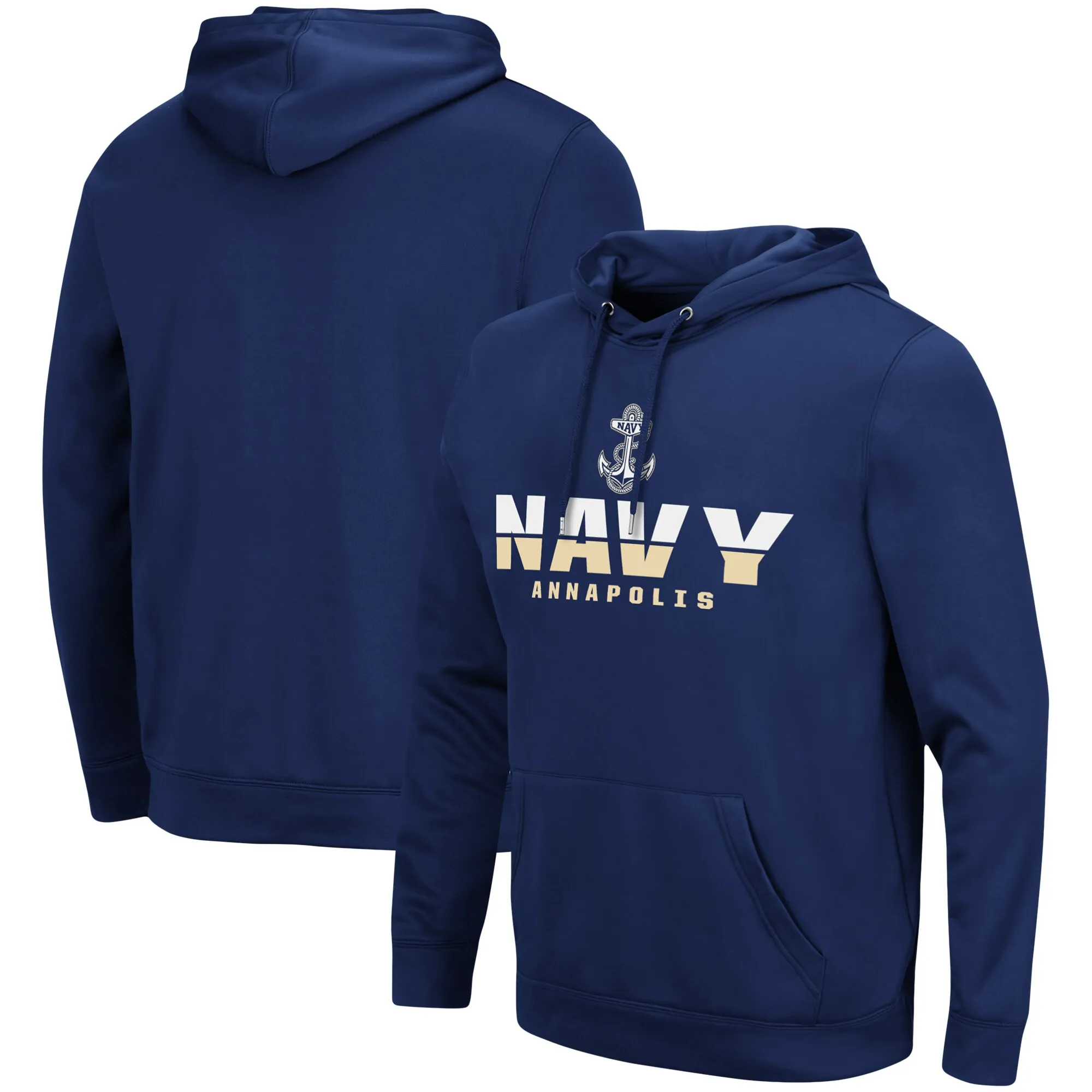 Colosseum Navy Midshipmen Navy Lantern Pullover Hoodie