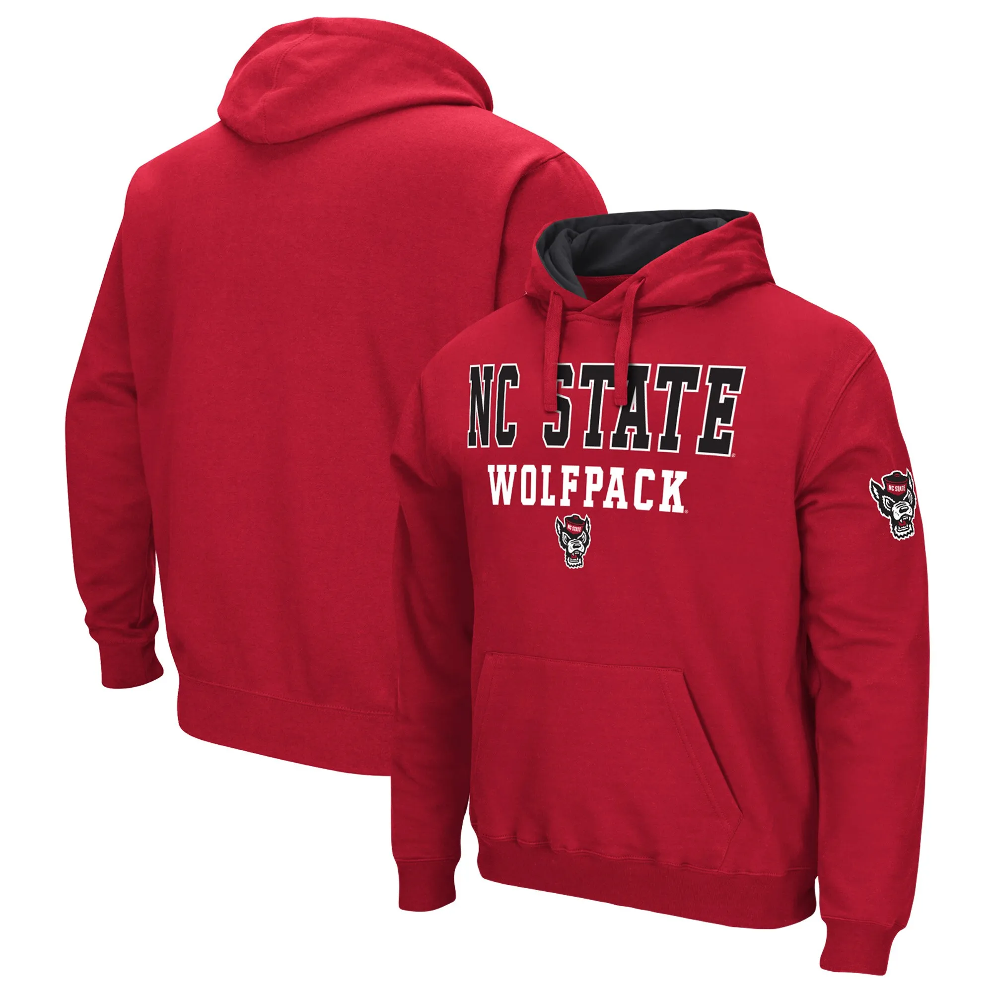 Colosseum NC State Wolfpack Red Sunrise Pullover Hoodie