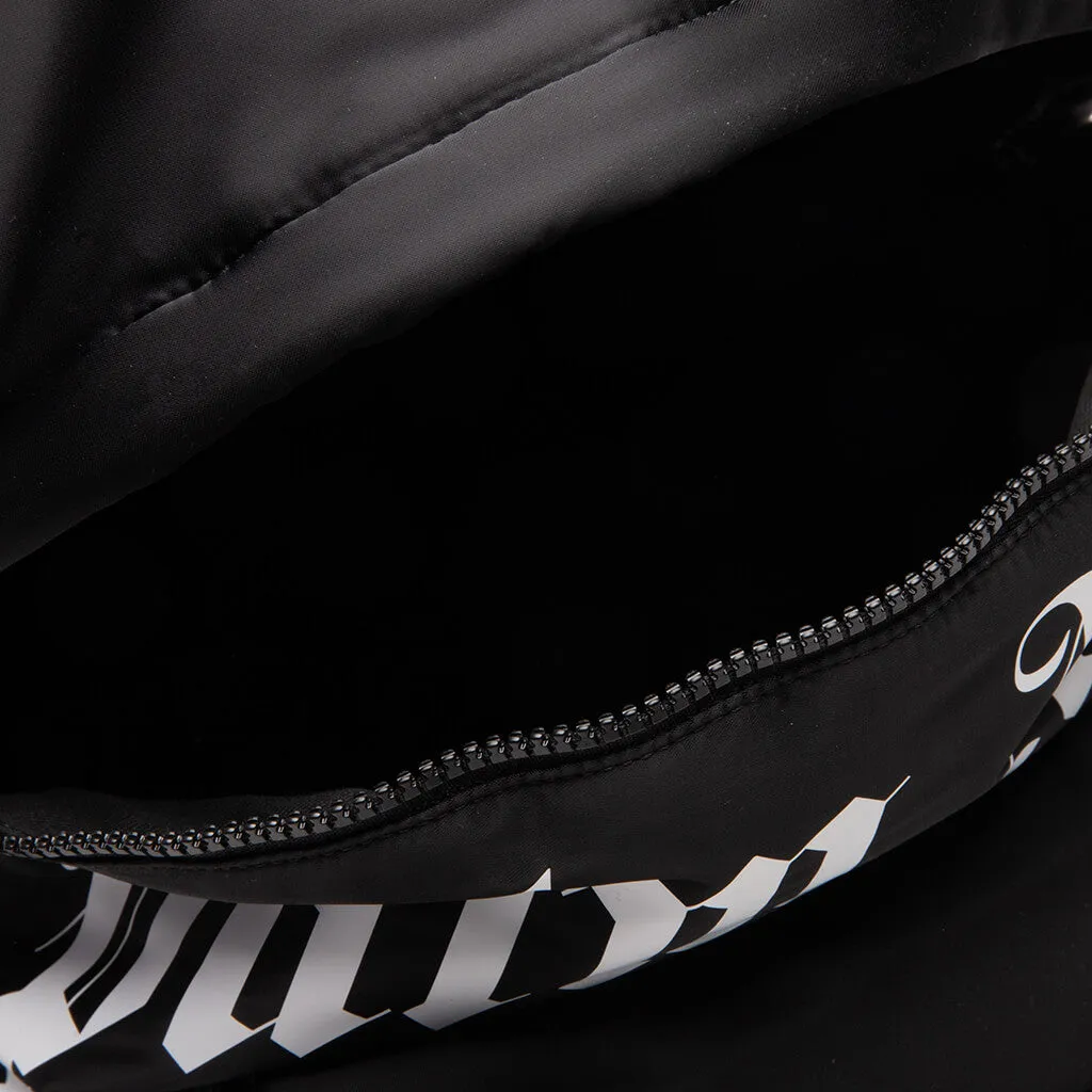 Curved Logo Backpack - Black/White